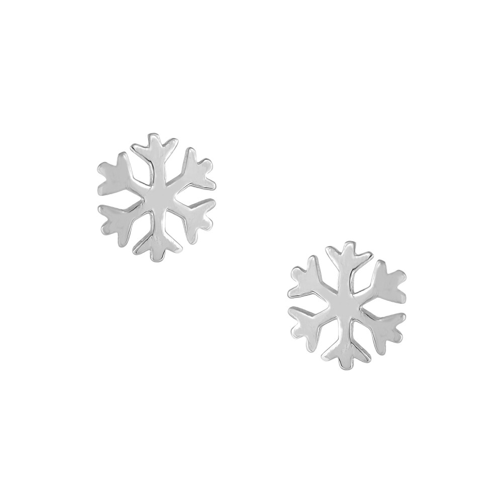 Ασημένια Σκουλαρίκια Snowflake