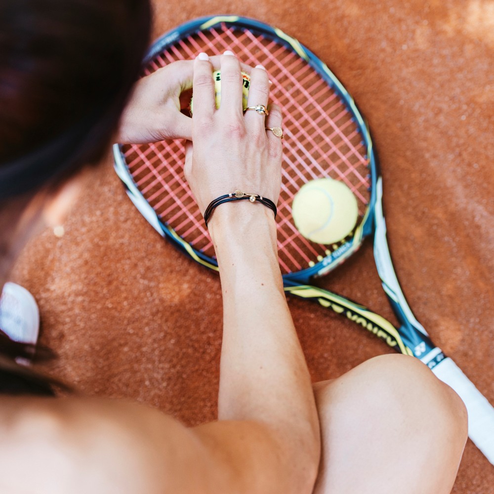 Ασημένιο Βραχιόλι Racquet & Tennis Ball