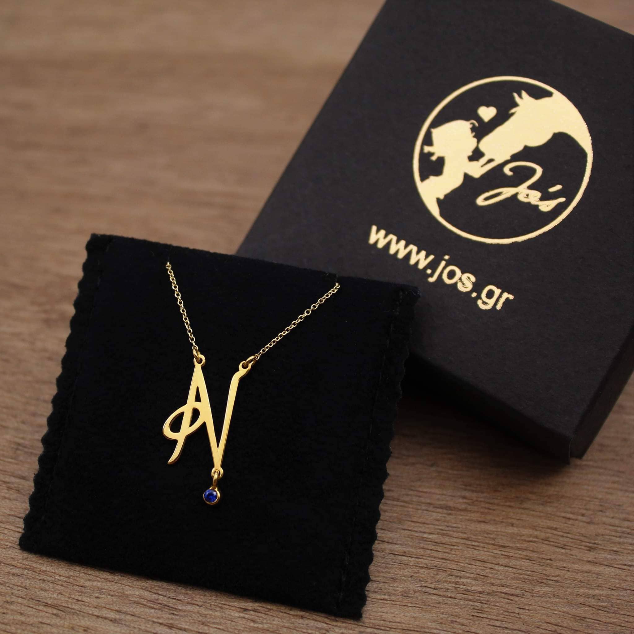 Χρυσό Κολιέ Μονογράμματα