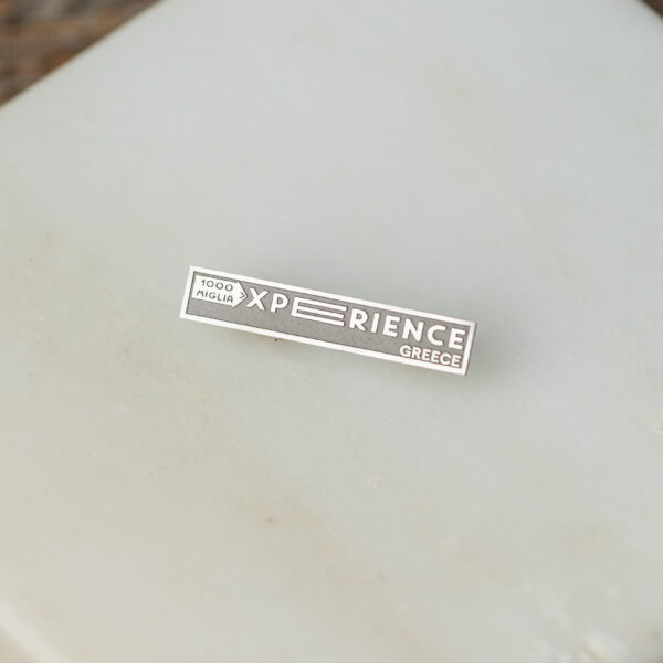 STERLING SILVER LAPEL PIN 1000MIGLIA EXPERIENCE GREECE