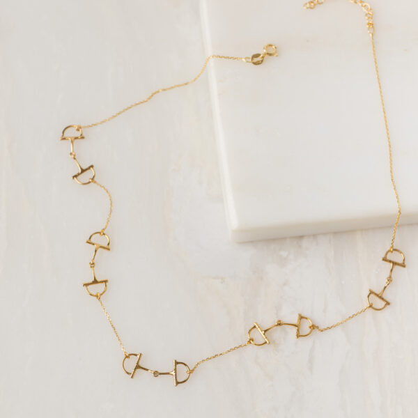 STERLING SILVER D-RING NECKLACE