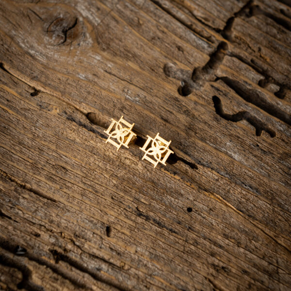 Ασημένια Σκουλαρίκια Λογότυπο